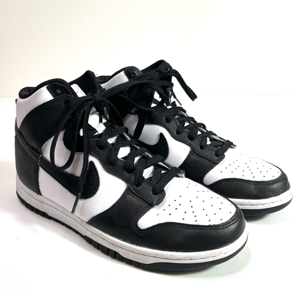Nike Dunk High Sneakers White Black Size 8.5 - Picture 3 of 15